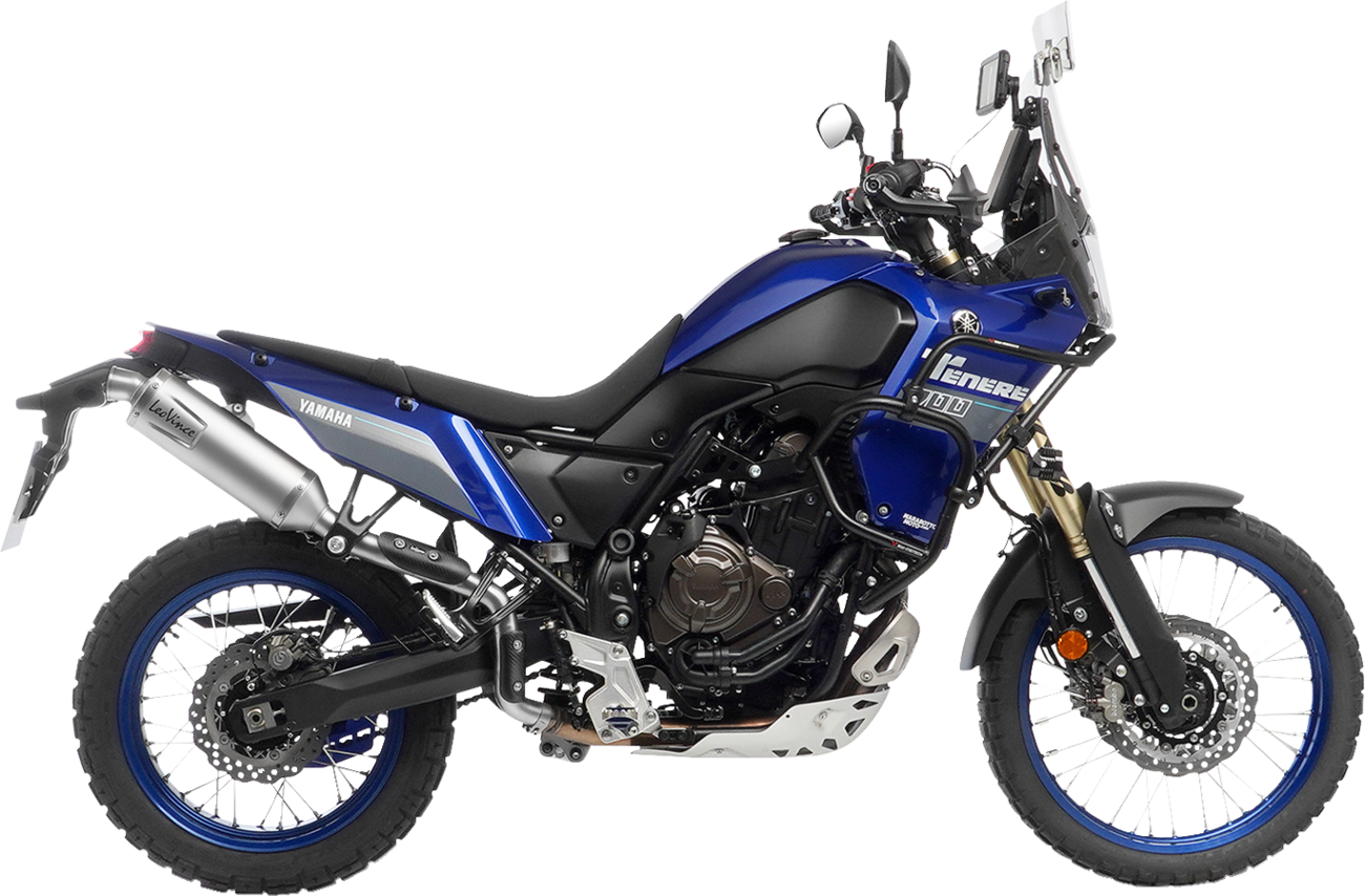LEOVINCE LV One Evo Slip-On Muffler - Stainless Steel - High Mount - Yamaha Tenere 700 14465EU: