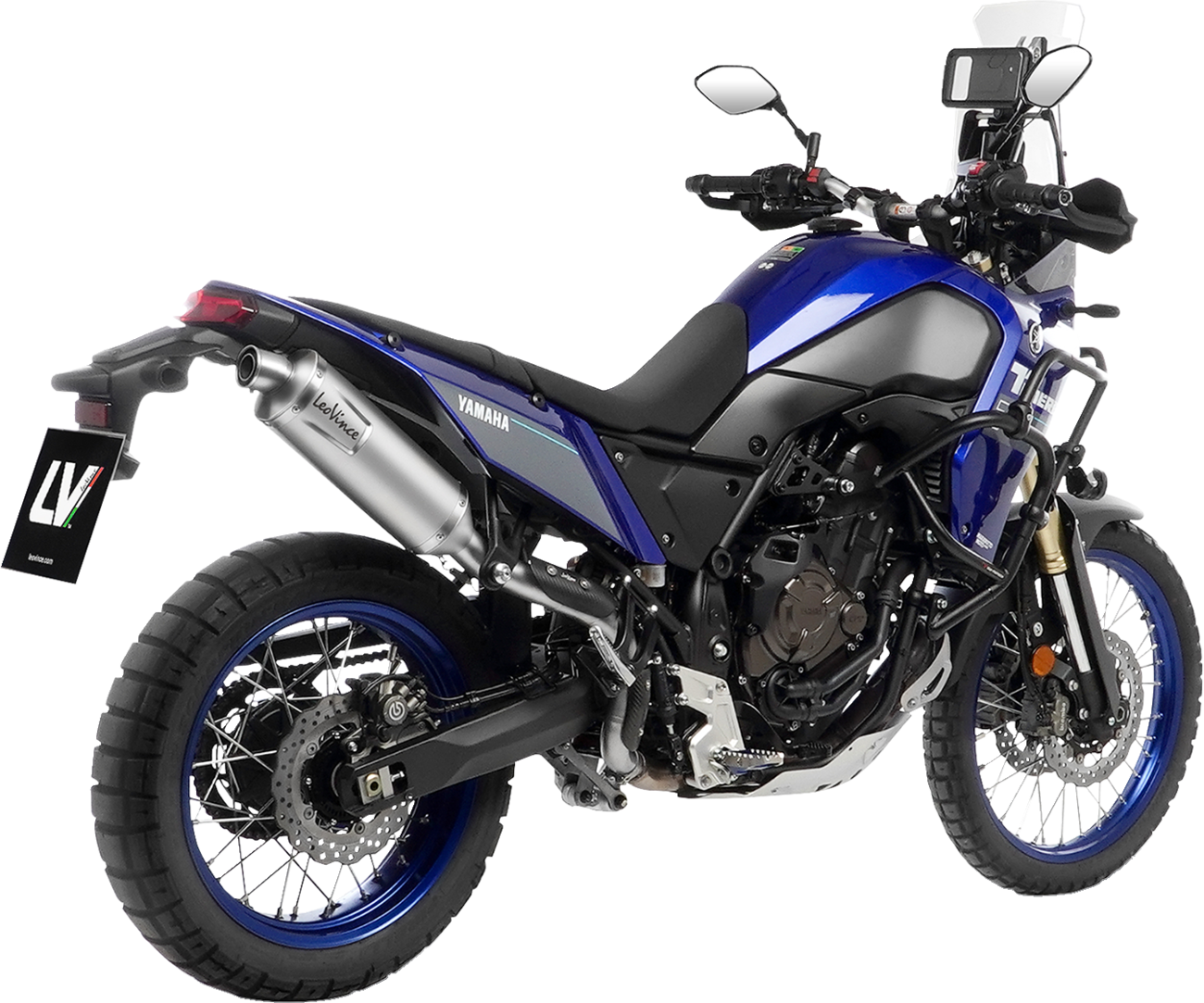 LEOVINCE LV One Evo Slip-On Muffler - Stainless Steel - High Mount - Yamaha Tenere 700 14465EU: