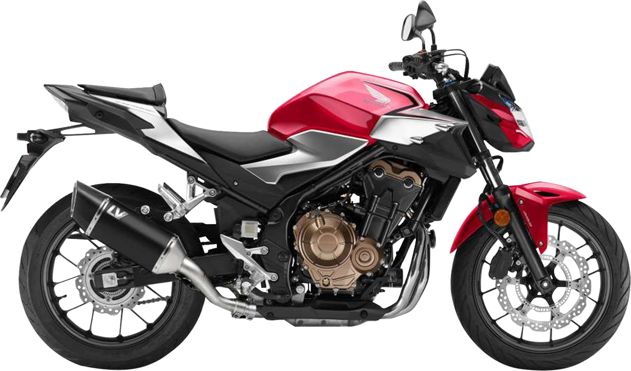 LEOVINCE LV-14 R Slip-On Muffler - Black - CB/CBR 500 F/R/X 15634BU