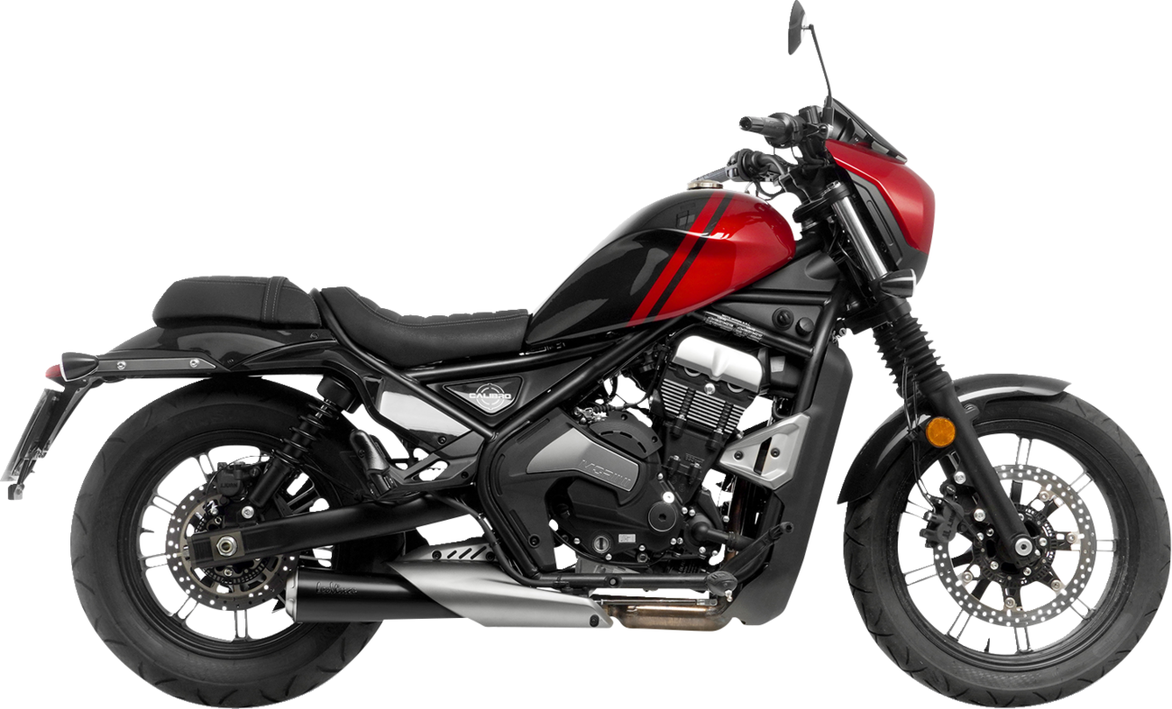 LEOVINCE Classic Racer Slip-On Muffler - Black - Claibro 700 15012BU