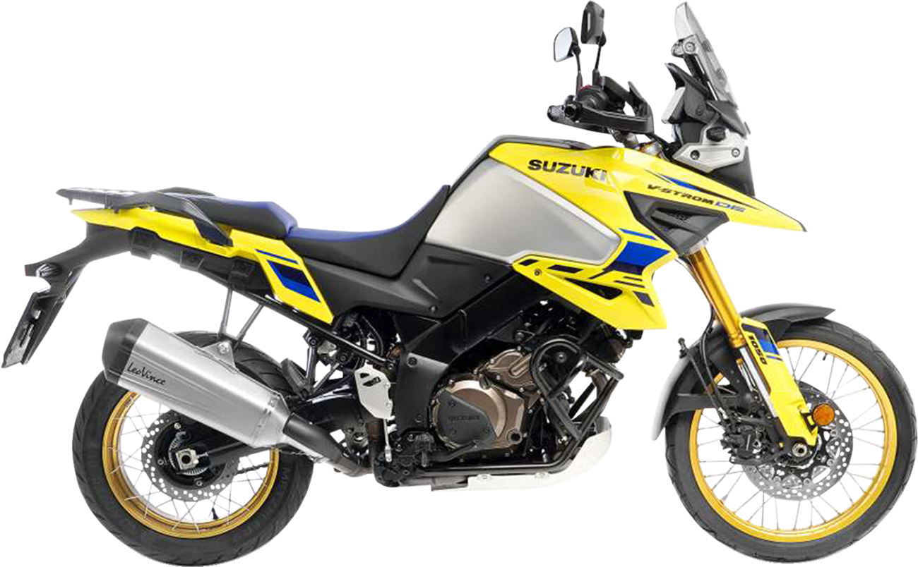 LEOVINCE LV-12 R Slip-On Muffler - Stainless Steel - V-Strom 1050 15315U