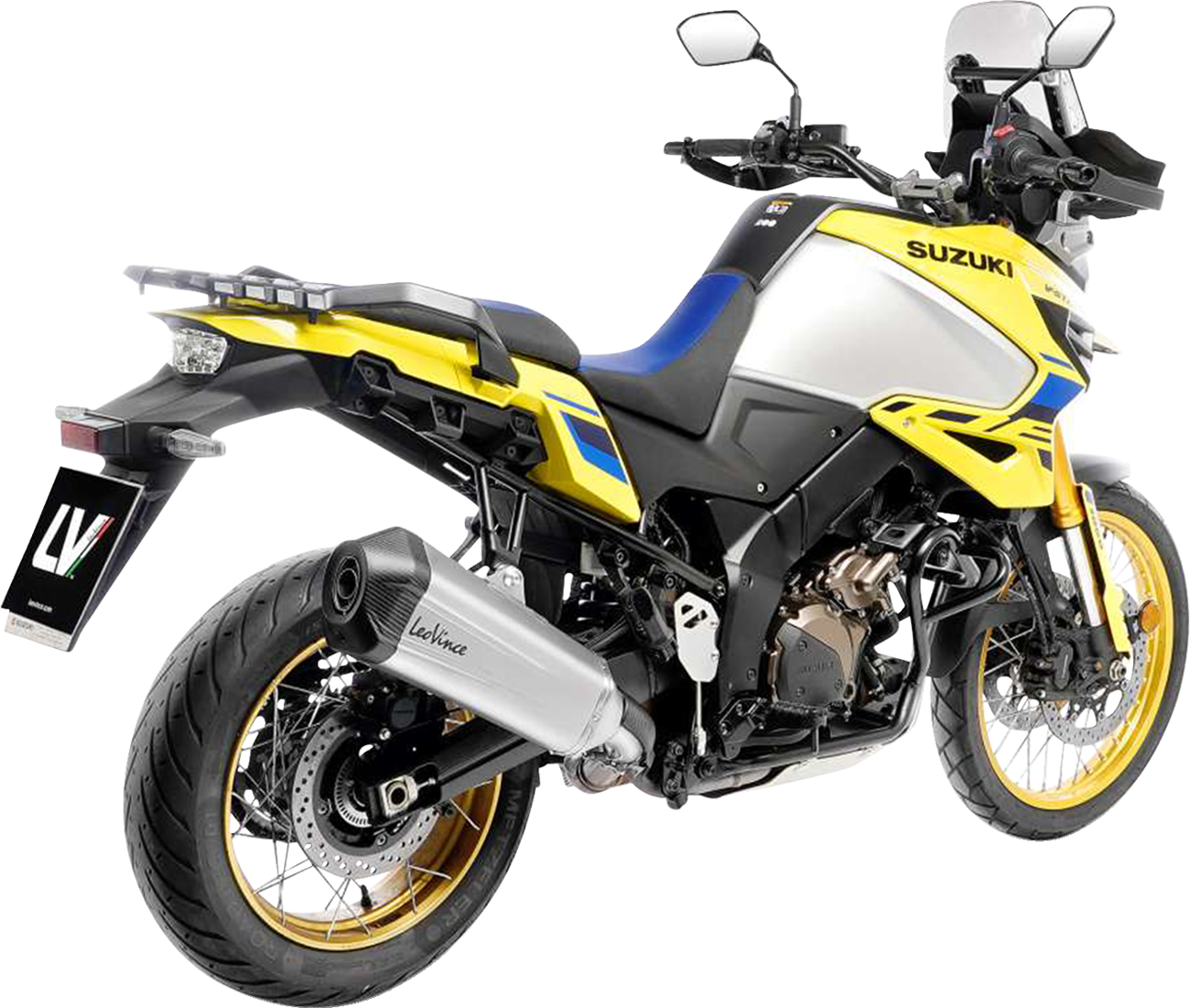 LEOVINCE LV-12 R Slip-On Muffler - Stainless Steel - V-Strom 1050 15315U