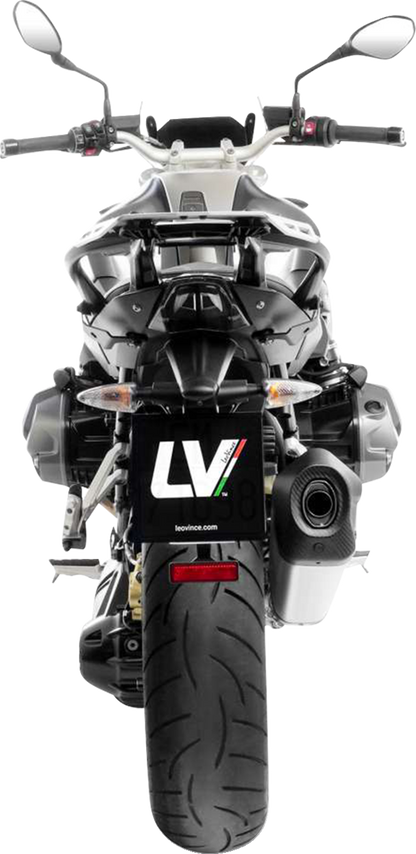 LEOVINCE LV-12 R Slip-On Muffler - Stainless Steel - R 1250 R/RS 15313U