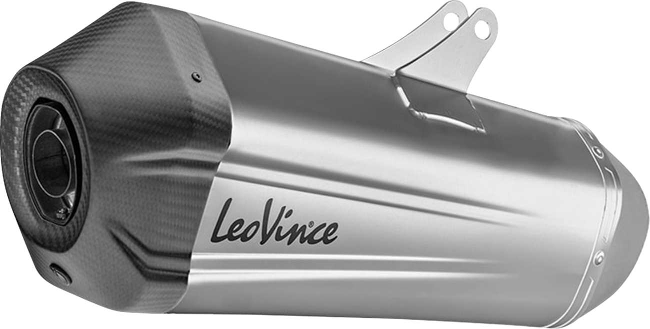 LEOVINCE LV-12 R Slip-On Muffler - Stainless Steel - V-Strom 1050 15315U