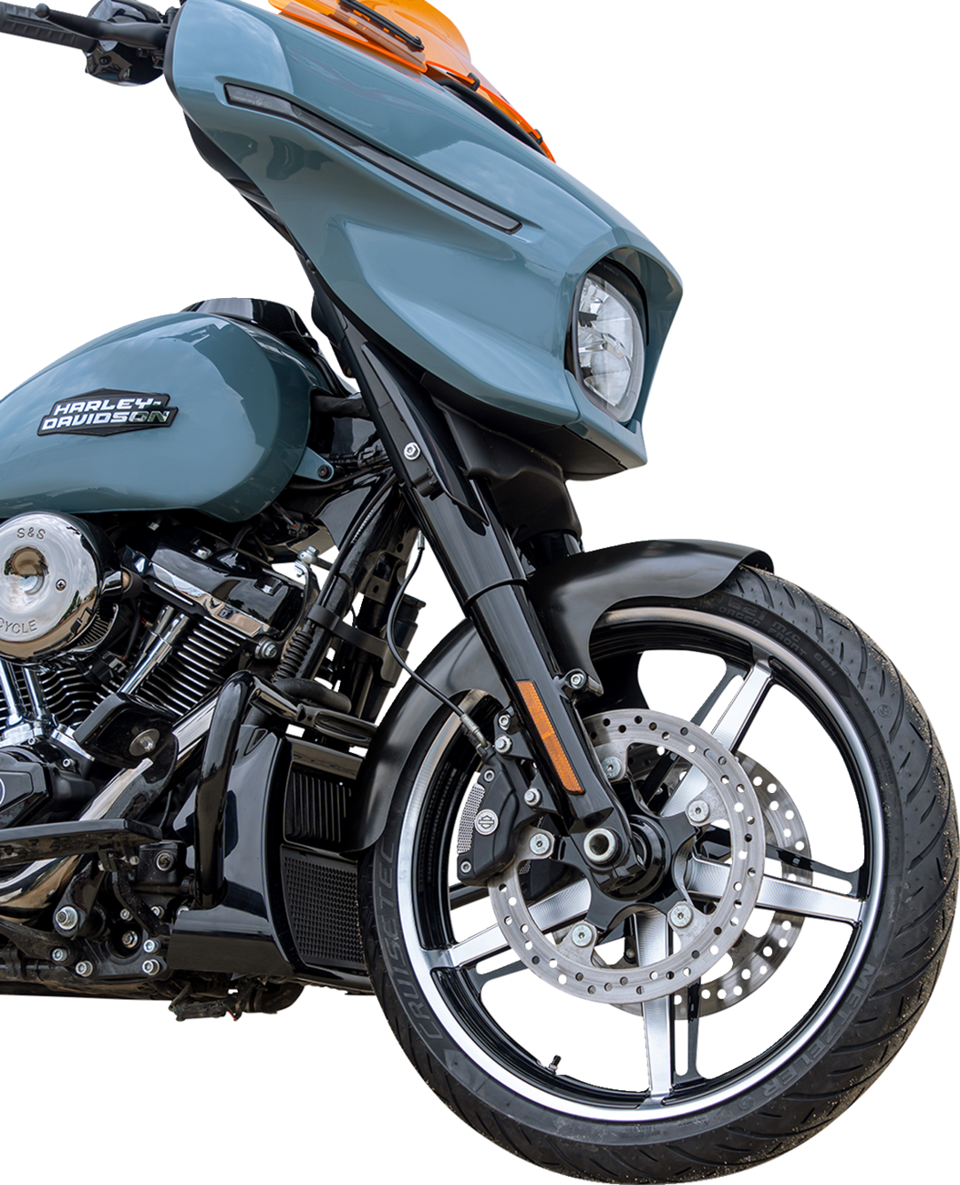 KLOCK WERKS Performance Bagger Front Fender - Black - 21" KWF-01-0325