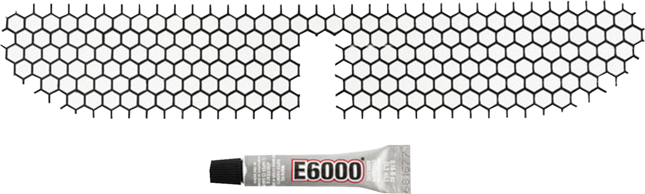 KLOCK WERKS Fairing Vent Screen - Honeycomb - Black – FLHT/FLHX KWS-01-0003-B