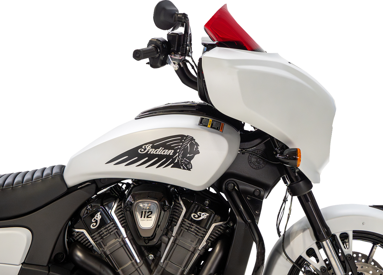 KLOCK WERKS Windshield - 9" - Red - Chieftain PowerPlus/Roadmaster PowerPlus KWW-04-0651