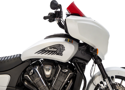 KLOCK WERKS Windshield - 9" - Red - Chieftain PowerPlus/Roadmaster PowerPlus KWW-04-0651