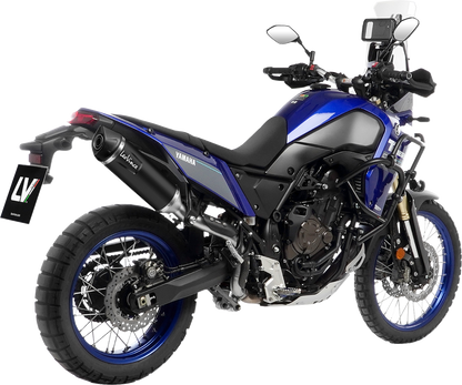 LEOVINCE LV One Evo Slip-On Muffler - High Mount - Black - Tenere 700 14465EBU: