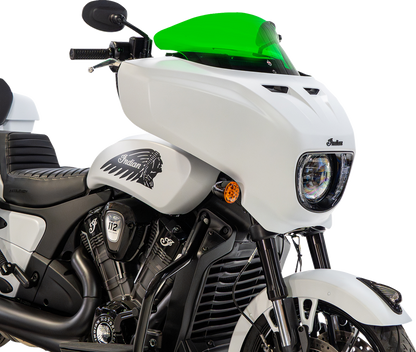 KLOCK WERKS Windshield - 9" - Green - Chieftain PowerPlus/Roadmaster PowerPlus KWW-04-0654
