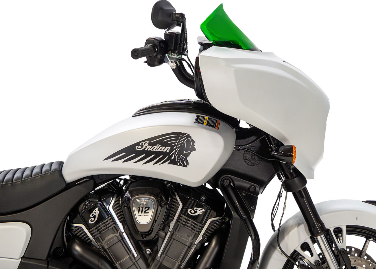 KLOCK WERKS Windshield - 9" - Green - Chieftain PowerPlus/Roadmaster PowerPlus KWW-04-0654
