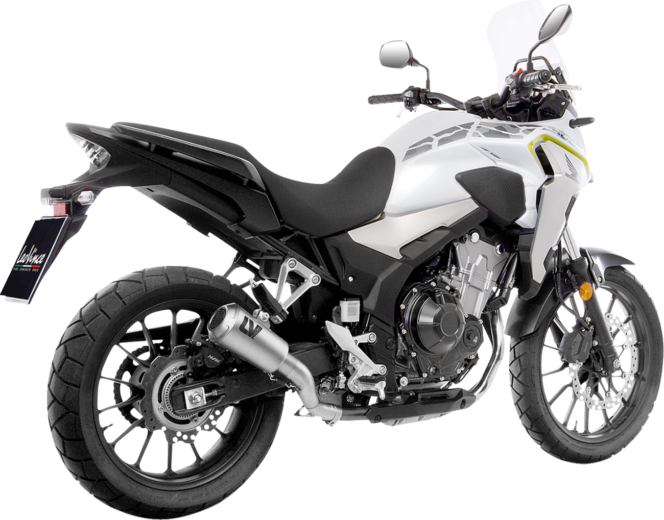LEOVINCE LV-10 Slip-On Muffler - Stainless Steel - CB/CBR 500 F/R/X 15273U
