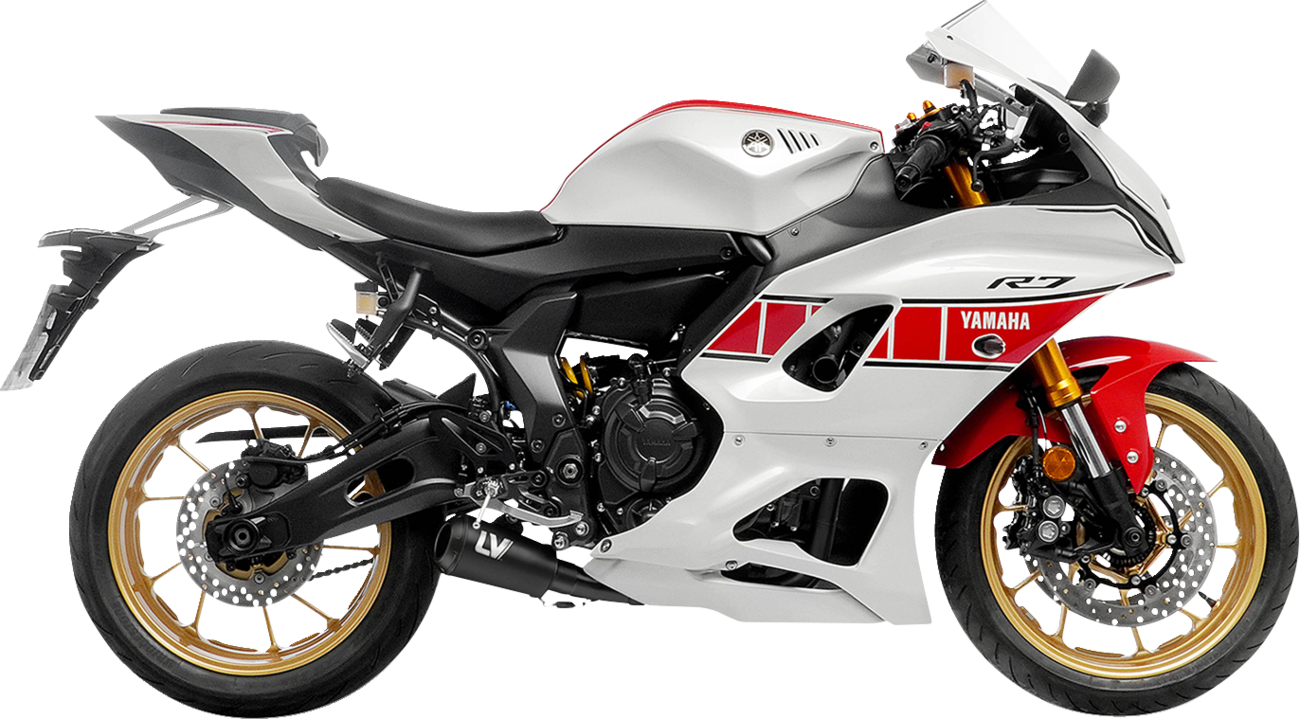 LEOVINCE 2-into-1 LV-10 Exhaust System - Full Black Stainless Steel - Yamaha 700 15272FBU