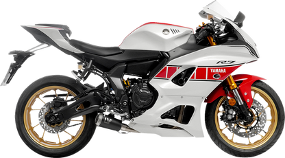 LEOVINCE 2-into-1 LV-10 Exhaust System - Black Stainless Steel - Yamaha 700 15272BU