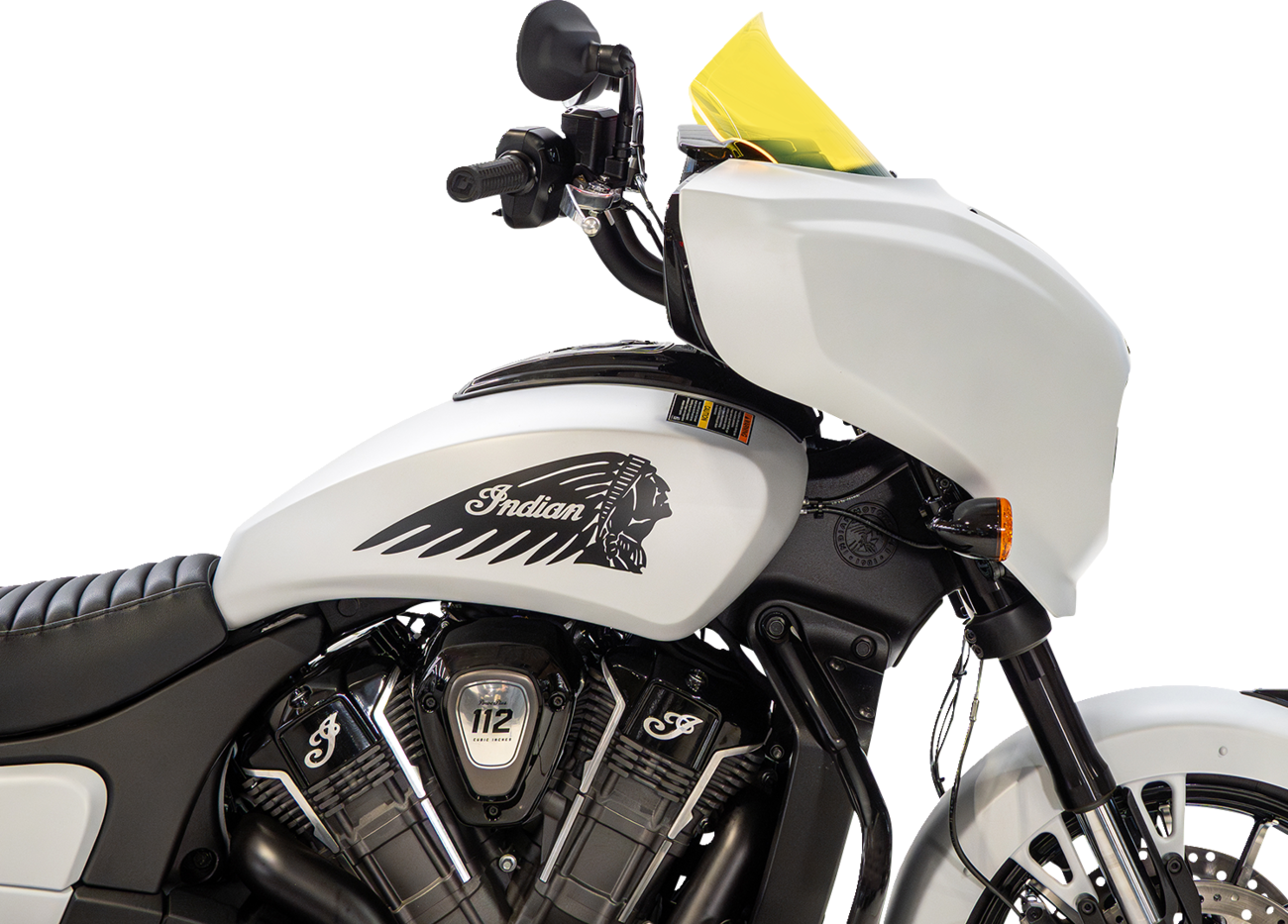 KLOCK WERKS Windshield - 9" - Yellow Ice - Chieftain PowerPlus/Roadmaster PowerPlus KWW-04-0648