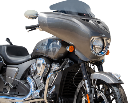KLOCK WERKS Flare® Windshield - 9" Dark Smoke - Chieftain PowerPlus/Roadmaster PowerPlus KWW-04-0645-DS