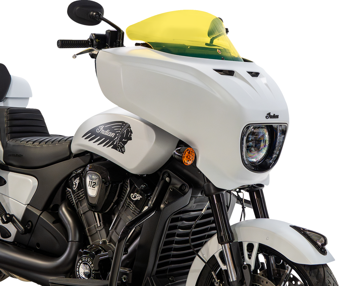 KLOCK WERKS Windshield - 9" - Yellow Ice - Chieftain PowerPlus/Roadmaster PowerPlus KWW-04-0648