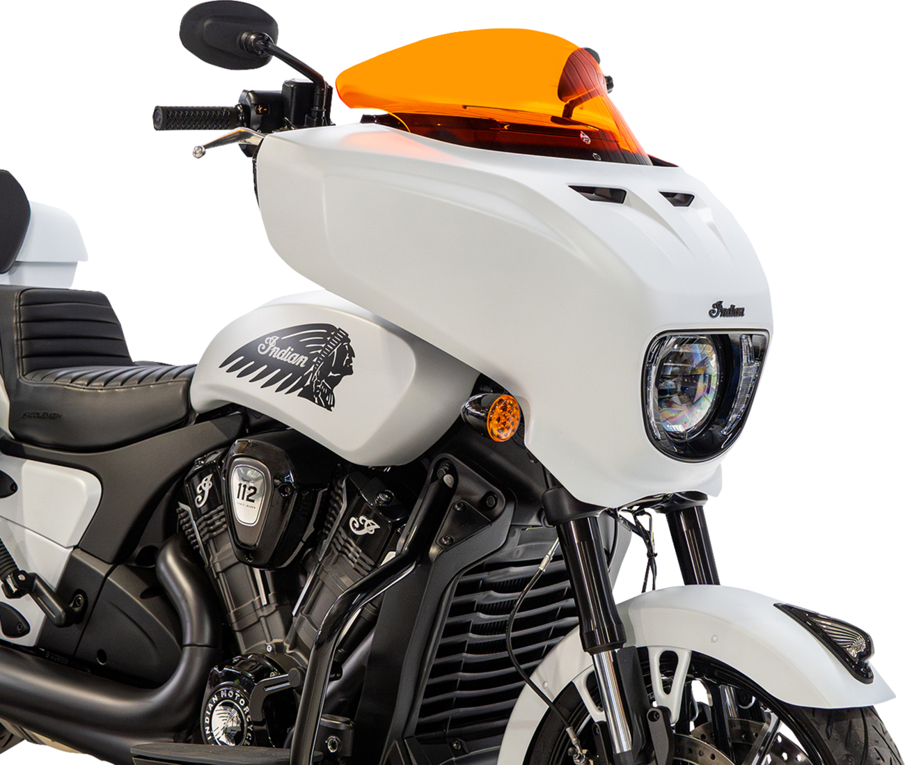 KLOCK WERKS Windshield - 9" - Orange - Chieftain PowerPlus/Roadmaster PowerPlus KWW-04-0652