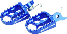 SCAR RACING Evo Foot Pegs - Blue - Yamaha YZ/WR S1512B