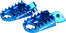 SCAR RACING Standard Foot Pegs - Blue - Yamaha YZ/WR/Tenere S1211B
