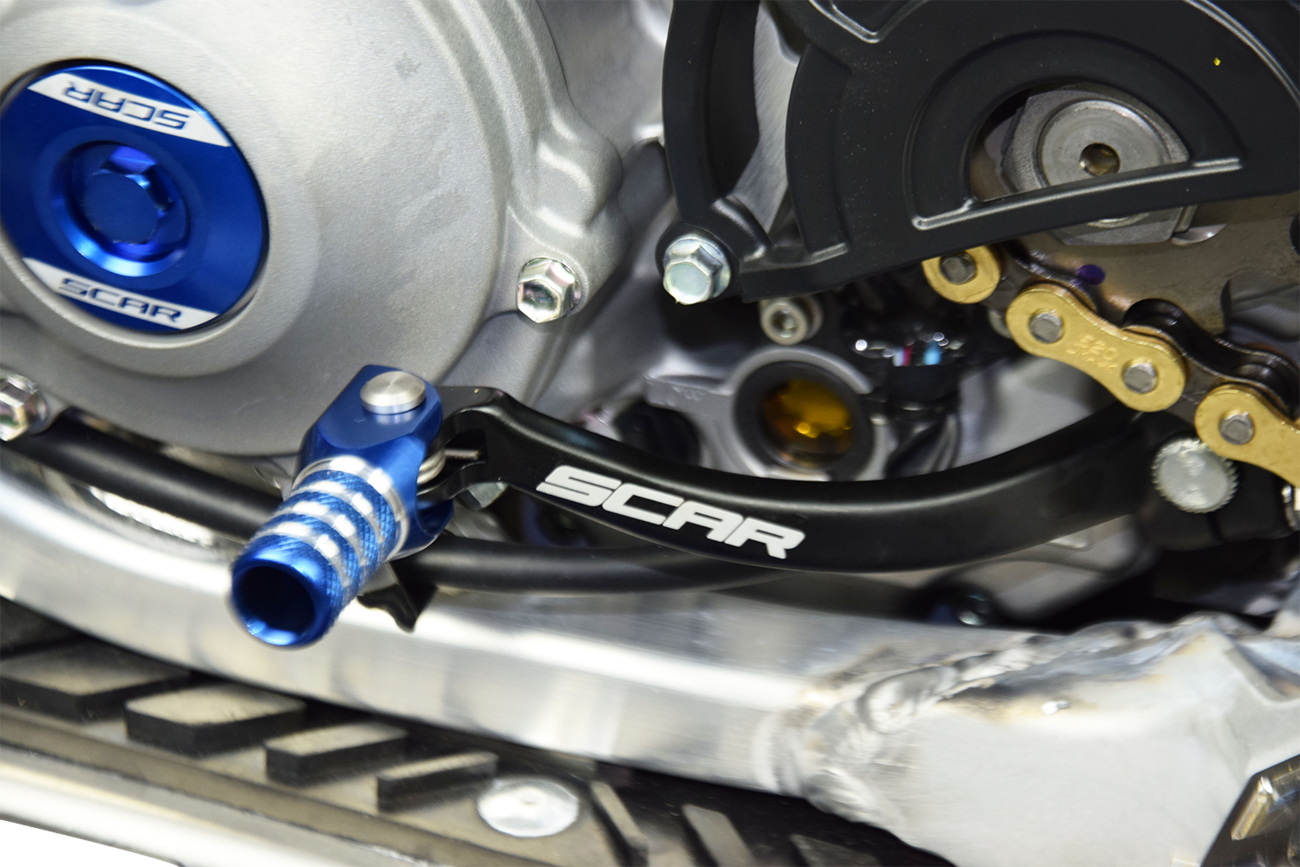 SCAR RACING Shift Lever - Blue - Yamaha/Fantic GSL413