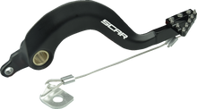 SCAR RACING Rear Brake Pedal - Black - Yamaha YZ 125/250 RBP101BK