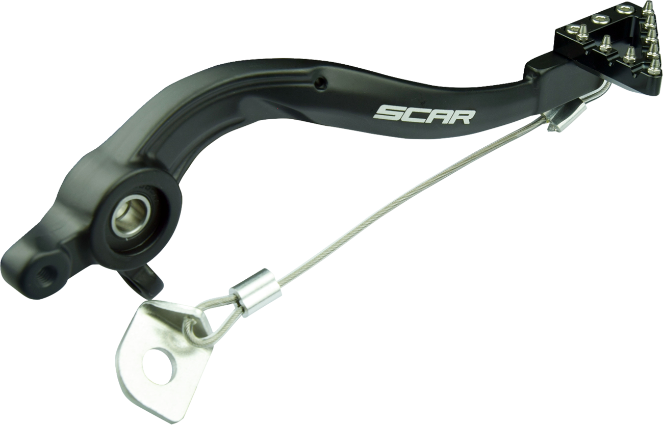 SCAR RACING Rear Brake Pedal - Black - KTM/Gas Gas/Husqvarna RBP503BK