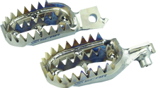 SCAR RACING Anti-Mud Foot Pegs - Titanium - Silver - Beta RR/RX S7516