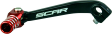 SCAR RACING Shift Lever - Black/Red - Honda CRF 150/230 GSL185