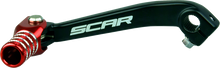 SCAR RACING Shift Lever - Black/Red - Honda CRF 250/300 GSL141