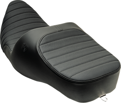 SLYFOX Chariot Seat - Black Classic Stitch - Black Logo - FLH/FLT '09-'23.5 4723A
