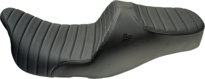 SLYFOX Chariot Seat - Black Classic Stitch - Black Logo - FLH/FLT '09-'23.5 4723A