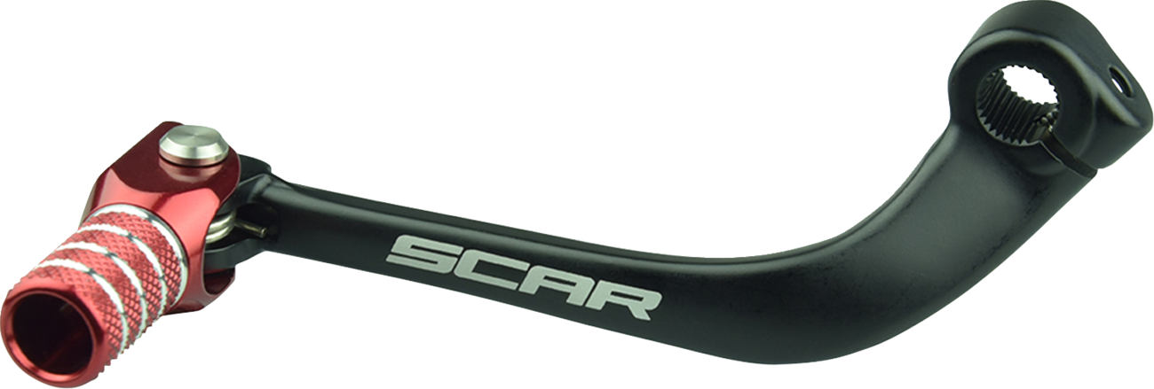 SCAR RACING Shift Lever - Black/Red - Honda CRF 110F GSL194