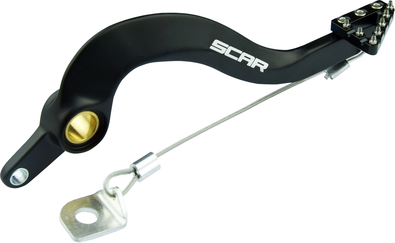 SCAR RACING Rear Brake Pedal - Black - Yamaha YZF 250 RBP102BK