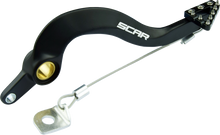SCAR RACING Rear Brake Pedal - Black - Yamaha YZF 250 RBP102BK