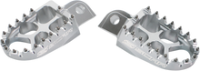 SCAR RACING Evo Foot Pegs - Silver - Honda/Kawasaki S3515