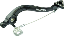 SCAR RACING Rear Brake Pedal - Black - Gas Gas/Husqvarna/KTM RBP504BK