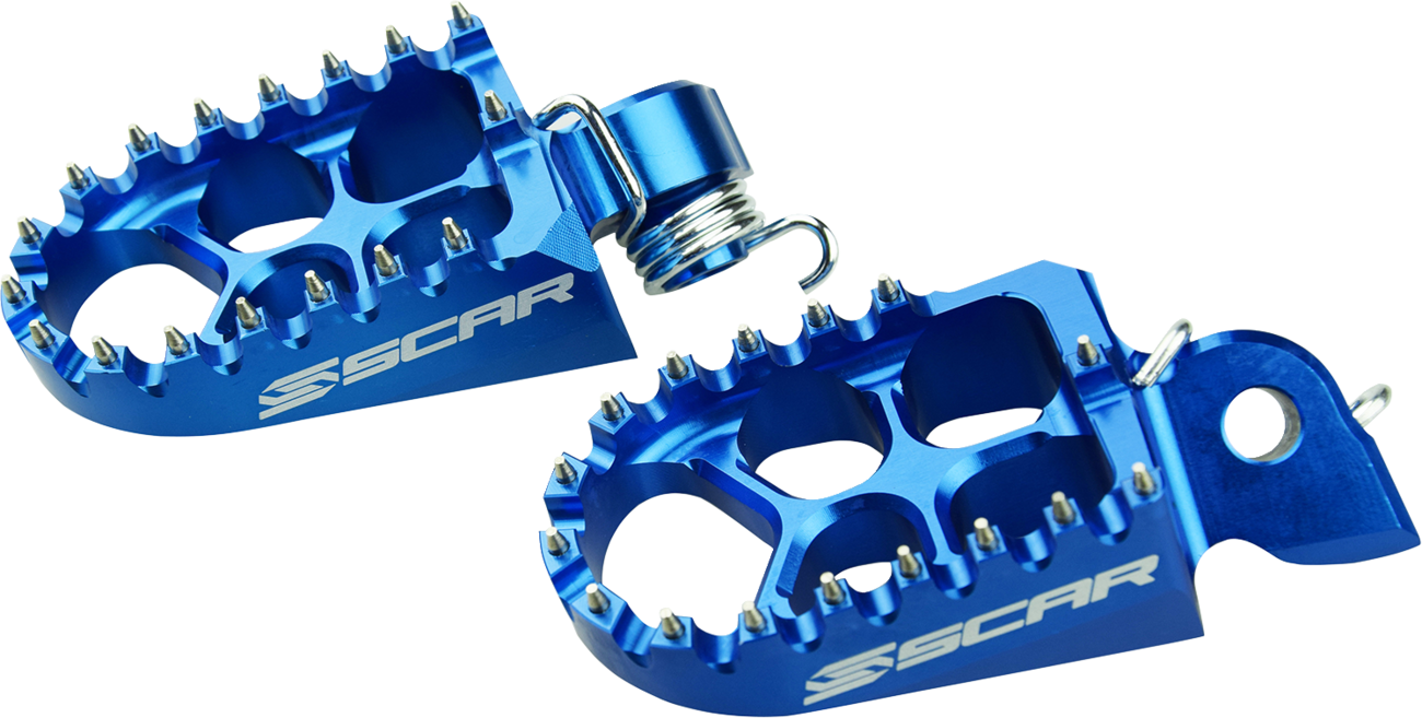 SCAR RACING Evo Foot Pegs - Blue S5510B