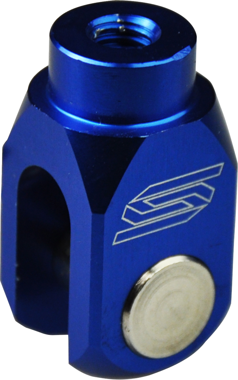 SCAR RACING Rear Brake Clevis - Blue - Suzuki/Yamaha BC101B