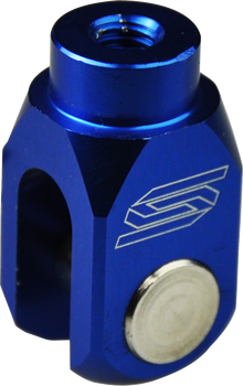 SCAR RACING Rear Brake Clevis - Blue - Suzuki/Yamaha BC101B