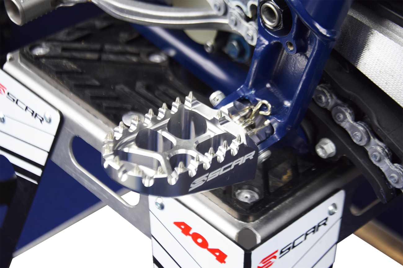 SCAR RACING Evo Foot Pegs - Silver - Husqvarna/KTM/Gas Gas S5511T