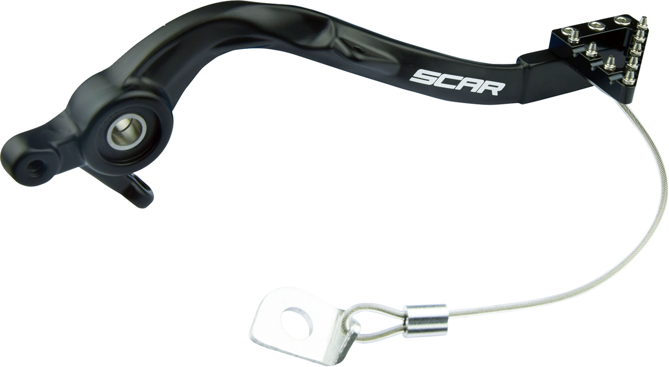 SCAR RACING Rear Brake Pedal - Black - KTM/Husqvarna/Gas Gas RBP506BK