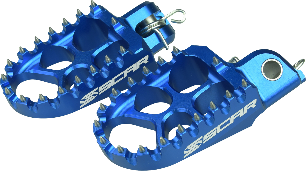 SCAR RACING Evo Foot Pegs - Blue - Husqvarna/KTM S5585BL