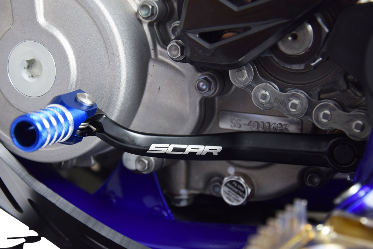 SCAR RACING Shift Lever - Black/Blue - Sherco SEF GSL620