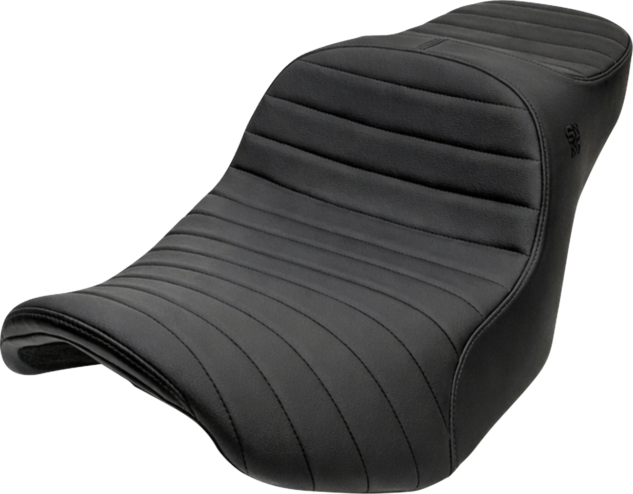 SLYFOX Chariot Seat - Black Classic Stitch - Black Logo - FLH/FLT '23.5-'26 4729A