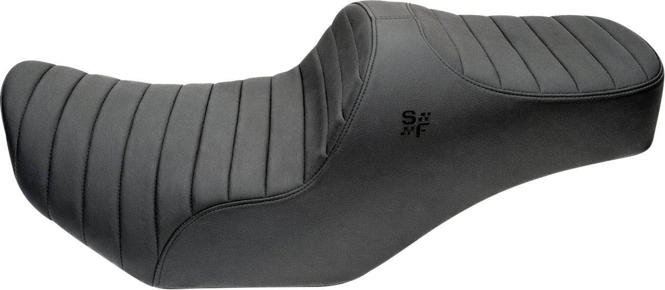 SLYFOX Chariot Seat - Black Classic Stitch - Black Logo - FLH/FLT '23.5-'26 4729A
