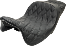 SLYFOX Chariot Seat - Black Double Diamond Stitch - Black Logo - FLH/FLT '23.5-'26 4729C