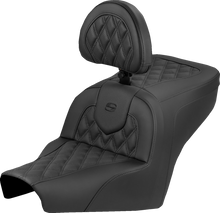 SADDLEMEN Roadsofa™ Seat - Lattice Stitch - With Backrest - BMW R18 '22-'25 B22-07-182BR