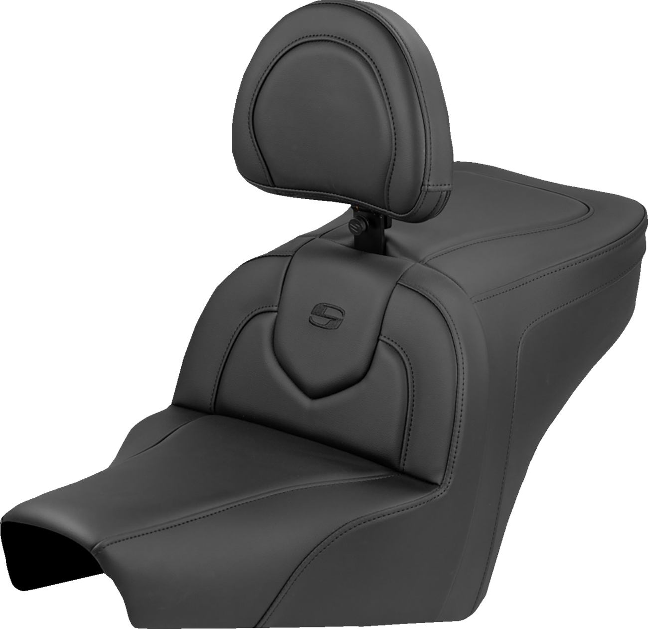 SADDLEMEN Roadsofa™ Seat - Plain - With Backrest - BMW R18 '22-'25 B22-07-187BR