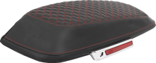 SADDLEMEN Saddlebag Lid Covers - Dragon Scale - Red Stitch - FLH/FLT '14-'25 L870-14-20904